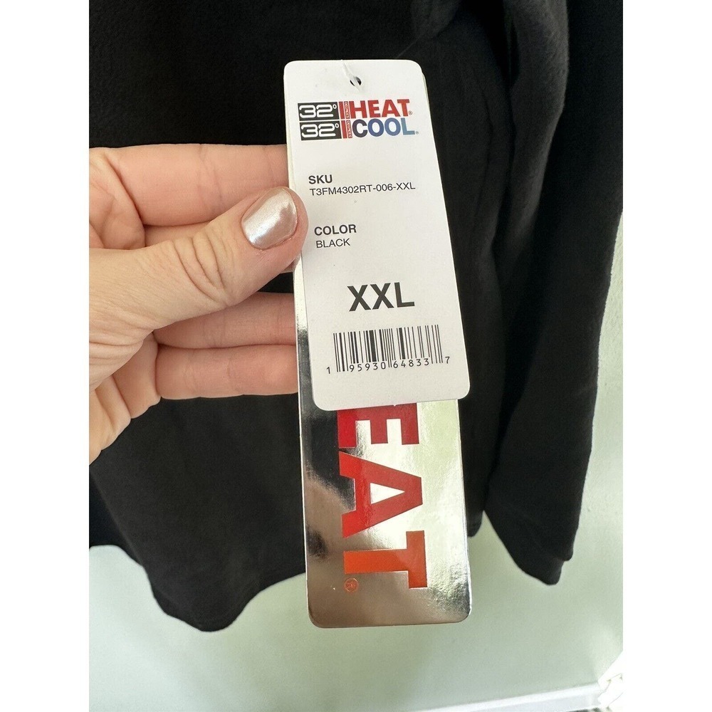 32 DEGREES Heat Lightweight Fleece Long Sleeve Athletic Performance Top XXL​​​​ - Picture 4 of 5